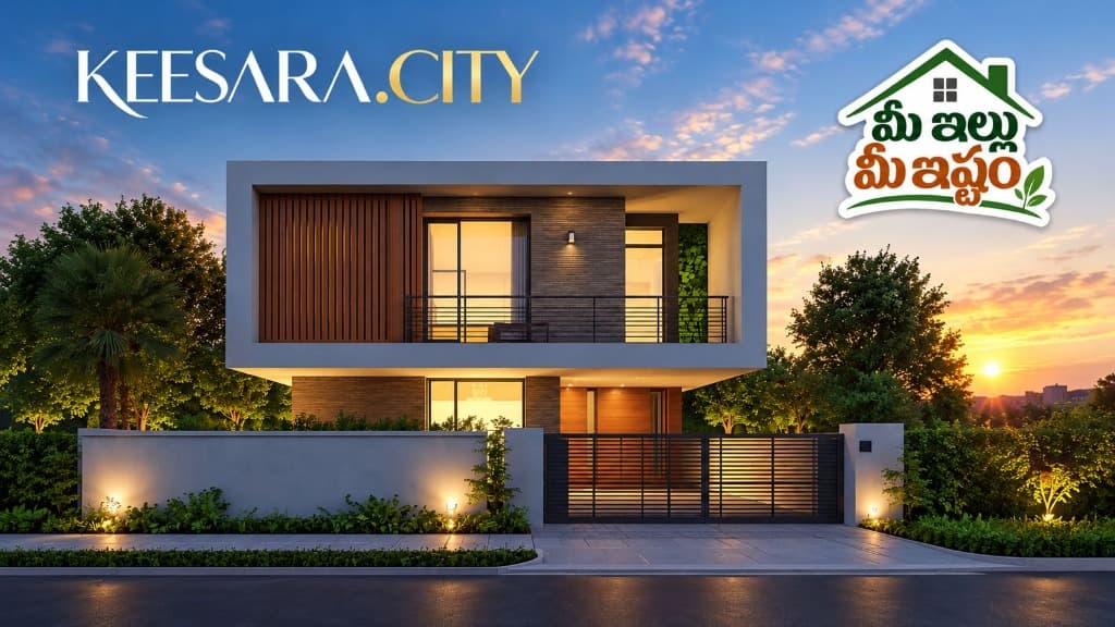 Buy your plot and get it constructed as you like — Keesara.city