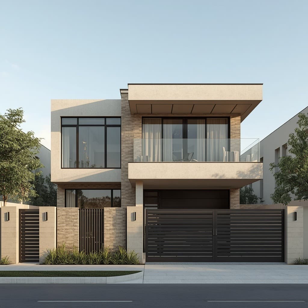 Contemporary Stone Accent Villa